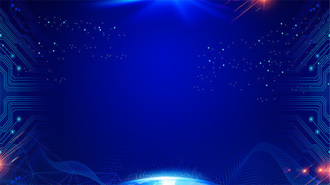 蓝色科技展板 引领未来的视觉体验